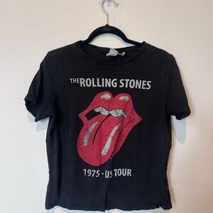 H&M The Rolling Stones Women’s Black T-Shirt size Medium